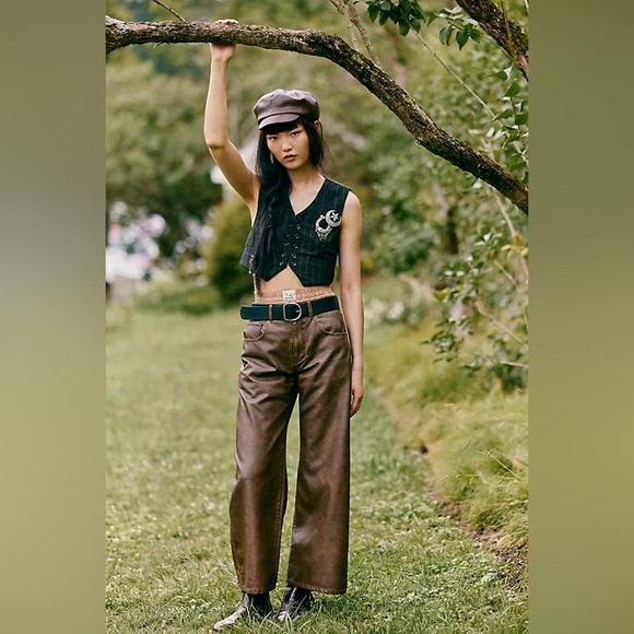 FREE PEOPLE MishaVegan Trousers - Picture 1 of 12